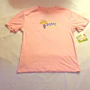 Nickelodeon Rugrats Girl Boss Short Sleeve T-Shirt Pink Size S 4/6 Girls